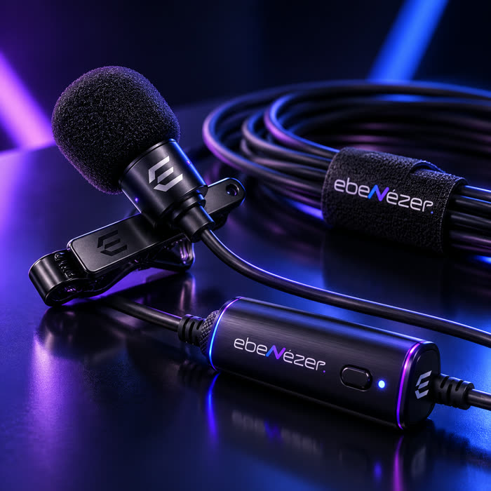 Microfone de lapela sem fio